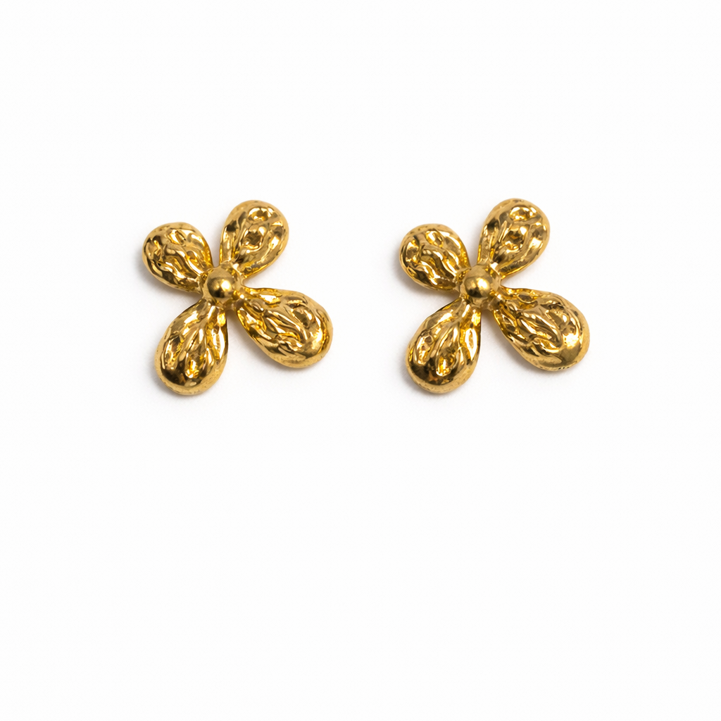 Golden Petal Earrings