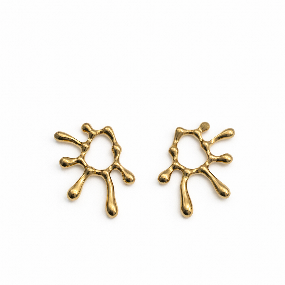 Golden Splash Earrings